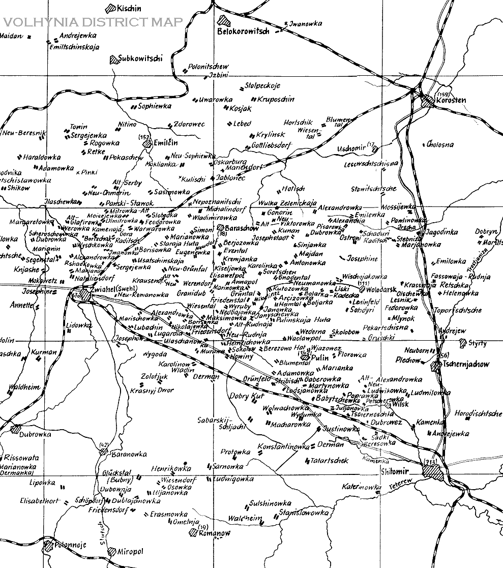 Volynia District Map